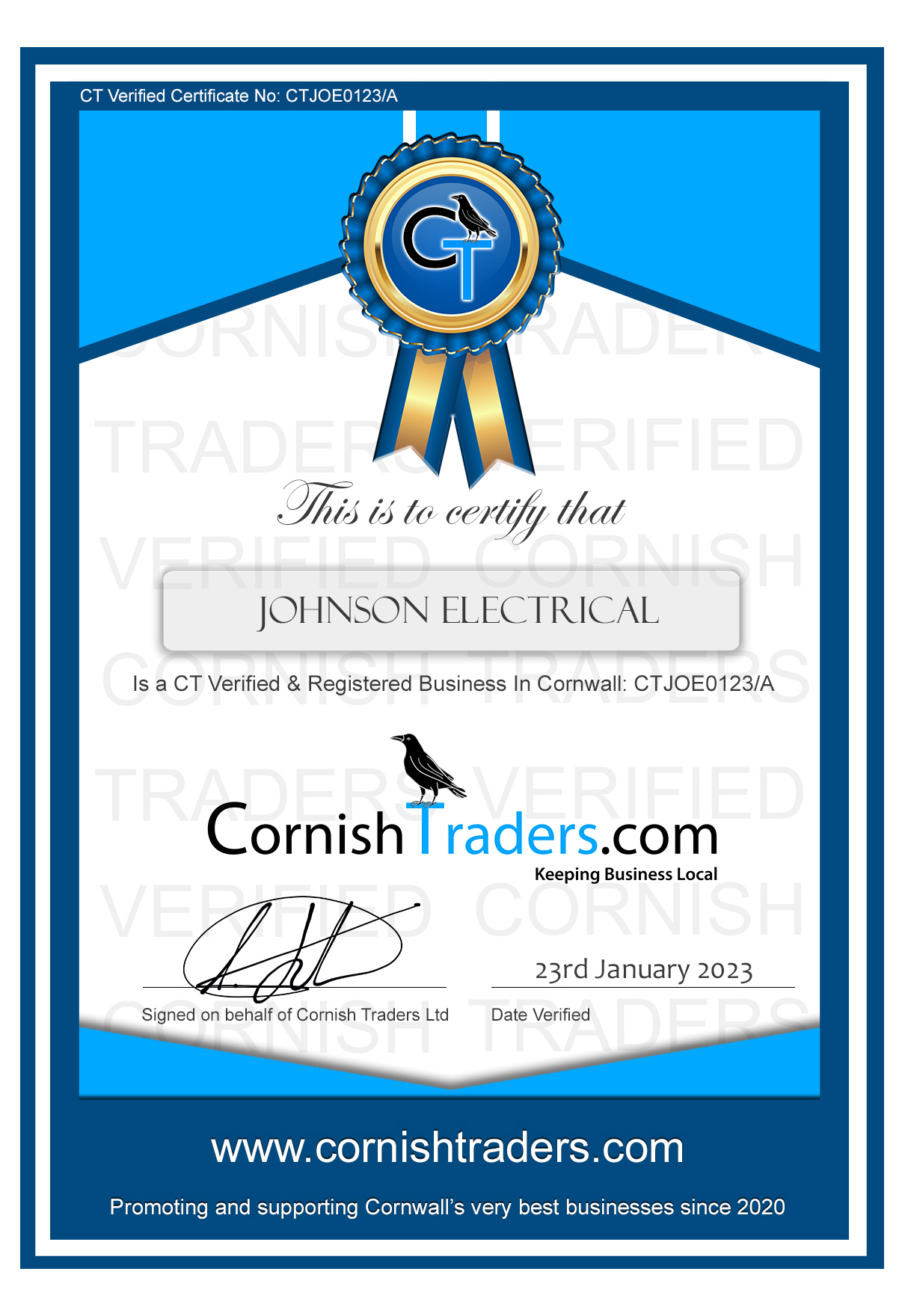 johnson electrical cornwall,cornish traders,ct verified,cornwall,zak johnson
